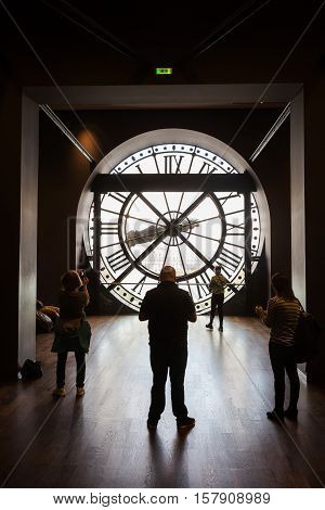 The Giant Clock Of The Musee Dorsay In Paris
