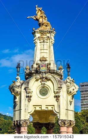 Maria Cristina Bridge over the Urumea river in San Sebastian - Spain