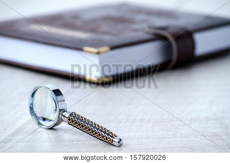 The Clothbound Notebook And Stationery Magnifier With Incrustata