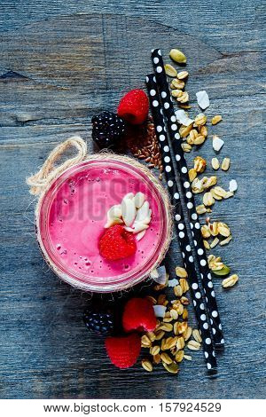 Pink Fruit Smoothie