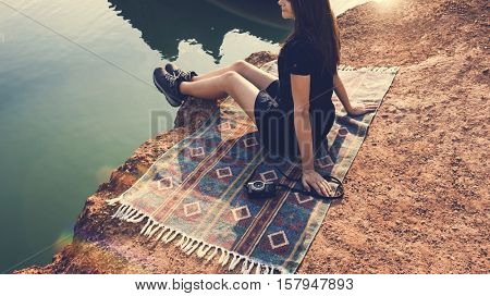 Woman Travel Backpacker Adventure Concept