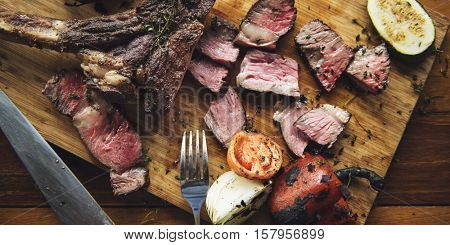 Steak Main Course Food Cuisine Gourmet Restaurant Concept