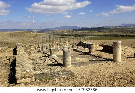 Impluvium Andelos (Roman city) Mendigorria Navarra Spain