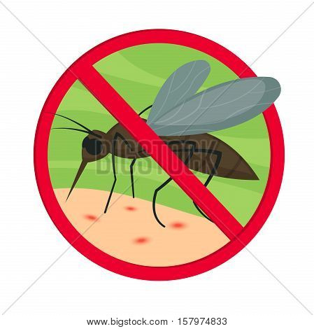 Virus Zika concept design, mosquito bites vector illustration