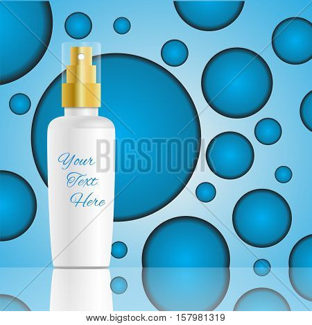 Spray Bottle Design  Coenzym Q10  Formula Vector Eps 10