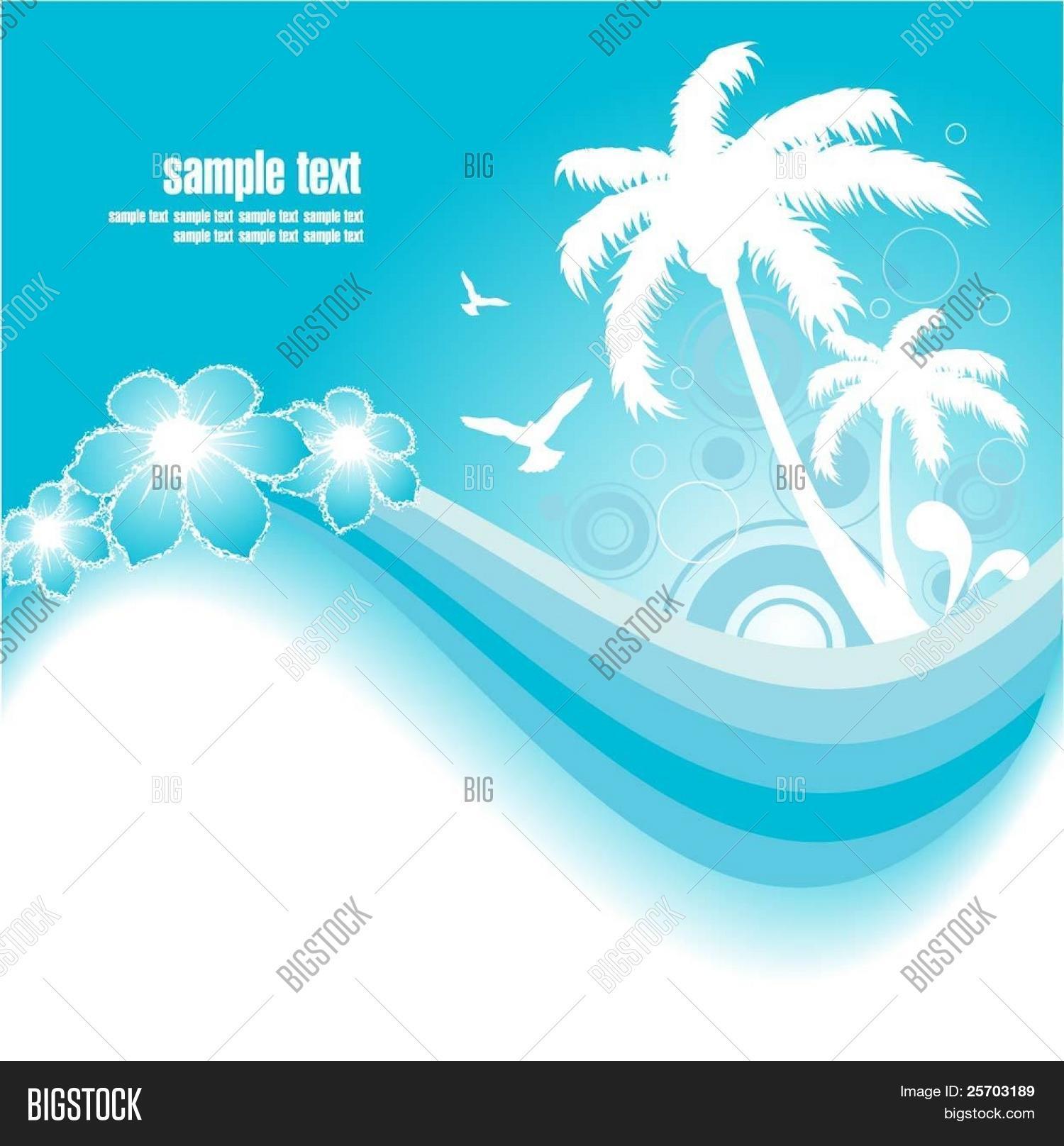 Blue Tropical Vector & Photo (Free Trial) | Bigstock