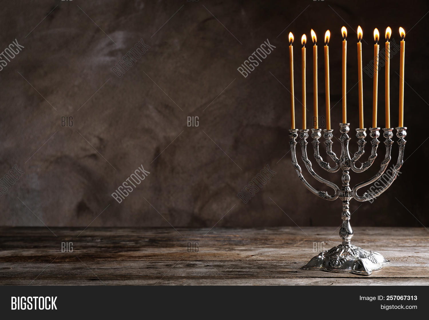 Hanukkah Menorah On Image & Photo (Free Trial) | Bigstock