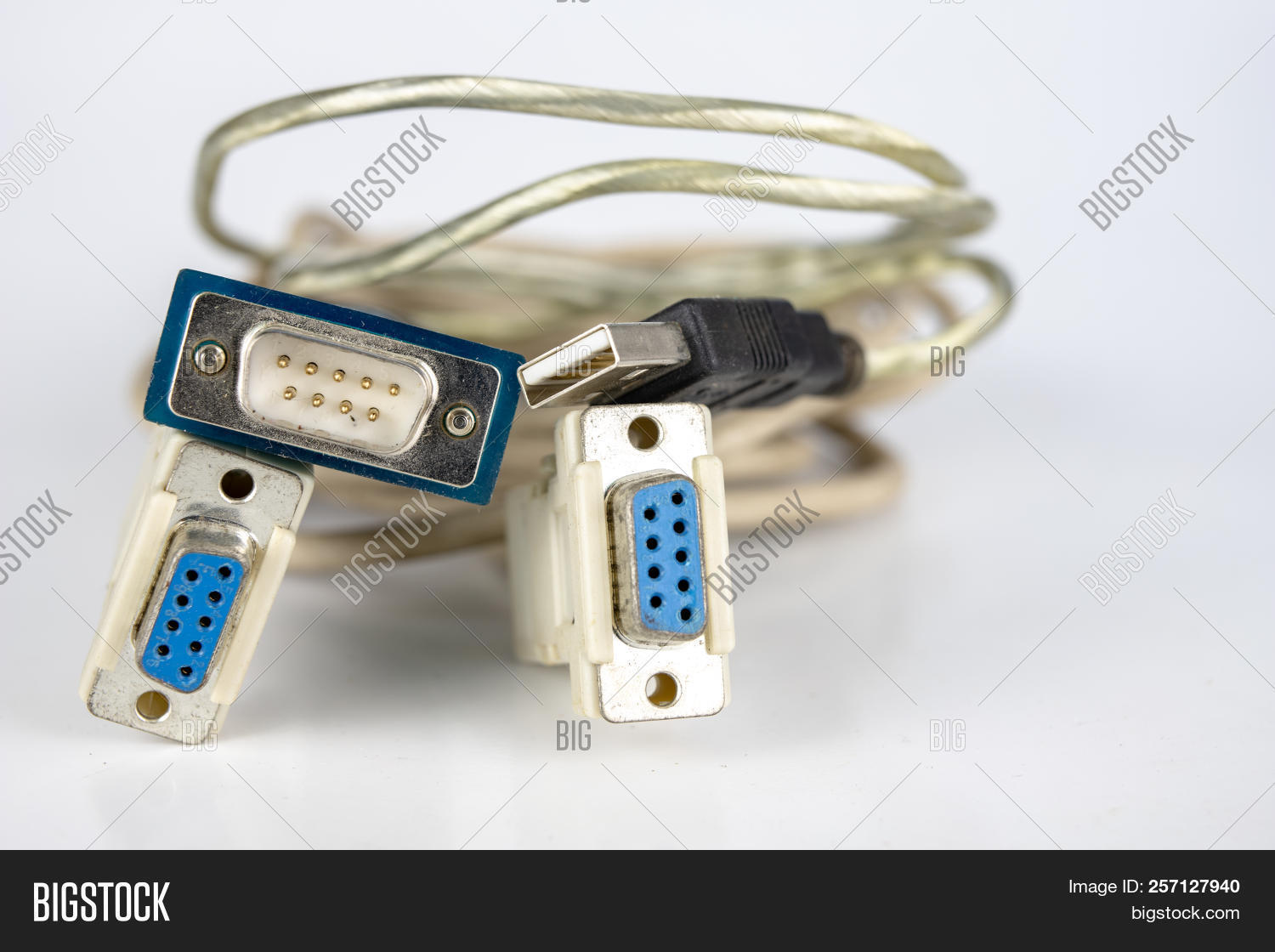 Old Pc Cables On White Image & Photo (Free Trial) Bigstock
