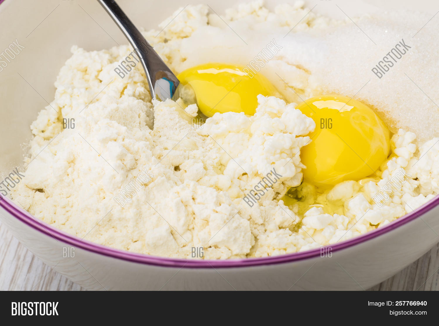 Cottage Cheese Eggs Image Photo Free Trial Bigstock