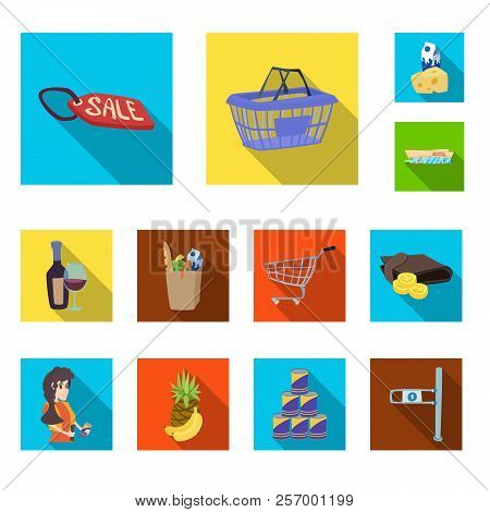 Isolated Object Of Food And Drink Sign. Set Of Food And Store Stock Vector Illustration.