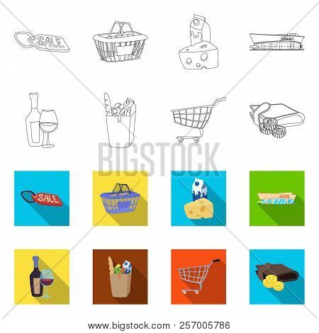 Vector Illustration Of Food And Drink Symbol. Collection Of Food And Store Vector Icon For Stock.