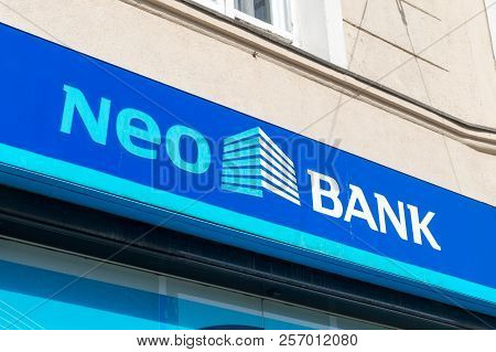 Poznan, Poland - August 19, 2018: Logo And Sign Of Neobank.
