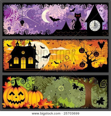 Halloween bannere