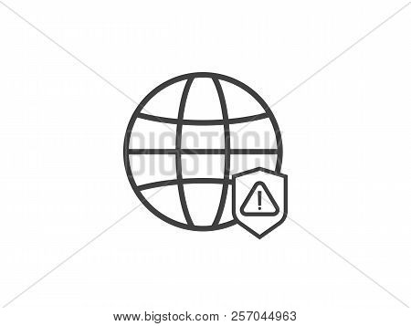 Attention Warning Alert Sign With Exclamation Mark Symbol. Shiel