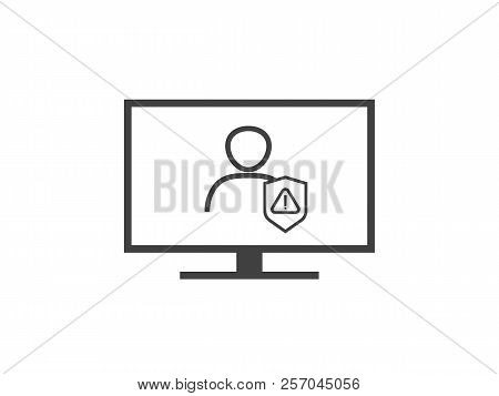 Attention Warning Alert Sign With Exclamation Mark Symbol. Shiel