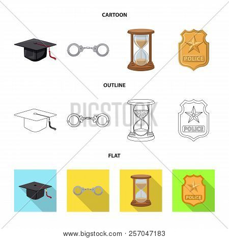 Isolated Object Of Law And Lawyer Sign. Collection Of Law And Justice Vector Icon For Stock.