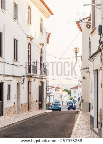 Estremoz, Portugal - August 23, 2018: Street In Estremoz, Alentejo Region, Portugal.