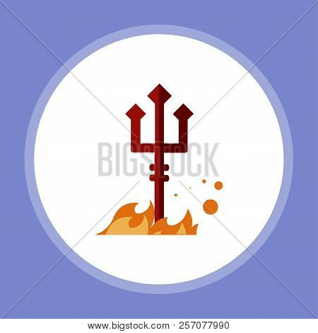 Trindent Line Icon, Outline Vector Sign, Linear Style Pictogram Isolated On White. Halloween Holiday