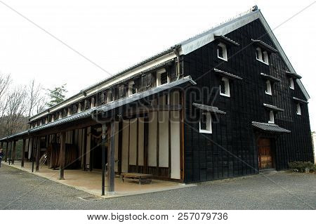 Inuyama, Japan-23 Apr, 2018: An Ancient Building Of The Meiji Museum Dynasty Of Japan About 150 Year