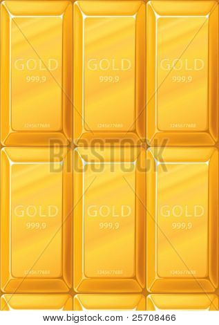 Gouden bullions achtergrond, vector