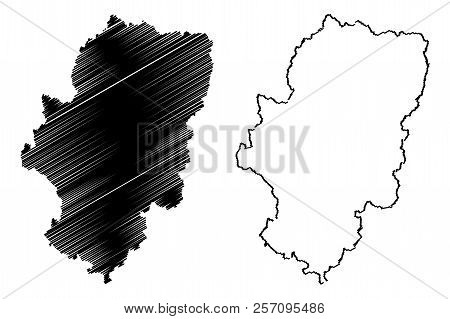 Aragon (kingdom Of Spain, Autonomous Community) Map Vector Illustration, Scribble Sketch Aragon Map