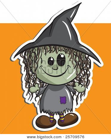Şirin Halloween karakter - cadı
