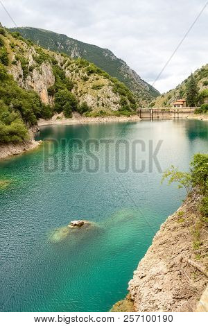 Lake Of San Domenico In The Gorges Of Sagittarius (italy)