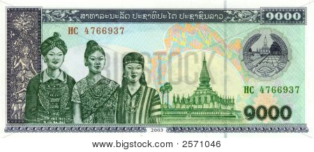 1000 Kip Bill i Laos