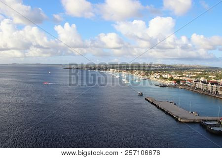 Downtown Views Of The Town Of Kralendijk, Bonaire
