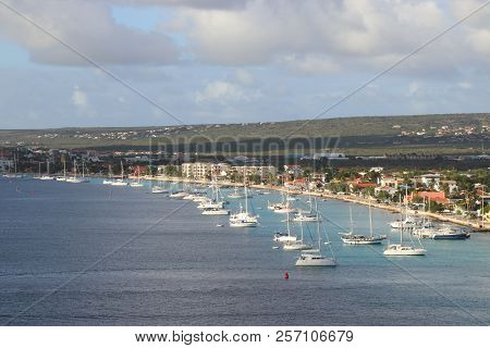 Downtown Views Of The Town Of Kralendijk, Bonaire