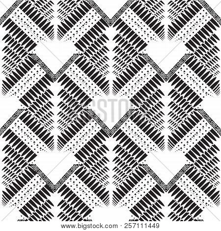 Abstract Ornamental Geometric Vector Seamless Pattern. Ornamenta