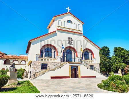 The Church Of Evangelismos In The Greek Island Of Kos. Greece.