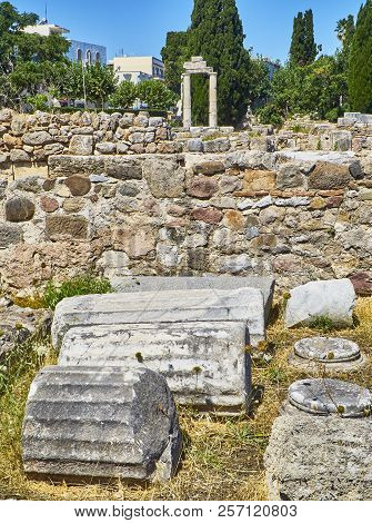 Ancient Agora Of Kos. South Aegean Region, Greece
