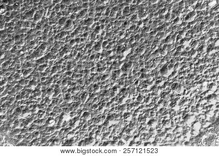 Background, Texture - The Lunar Surface, Top View (in Fact - Wet Clay With Traces Of Rain Drops)