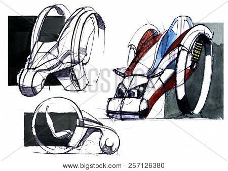 Sketch Design Is An Exclusive Compact Electric Car Project For The City.