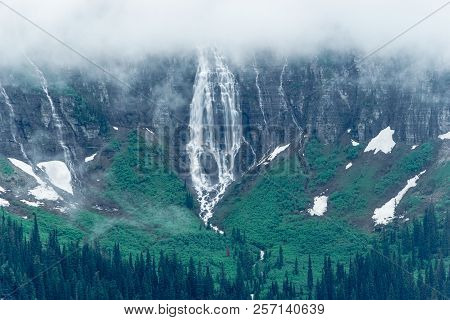 Bird Woman Falls, Glacier National Park, Montana