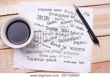 Thank You, Motivational Words Quotes Concept