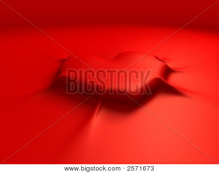 Sticky rødt hjerte
