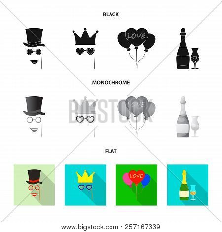 Vector Design Of Party And Birthday Symbol. Collection Of Party And Celebration Vector Icon For Stoc