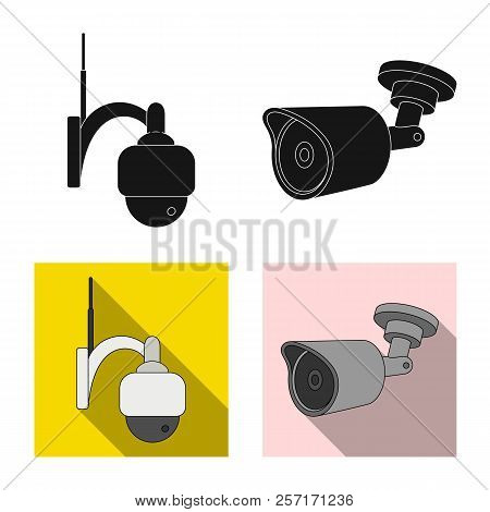 Vector Illustration Of Cctv And Camera Symbol. Set Of Cctv And System Stock Vector Illustration.