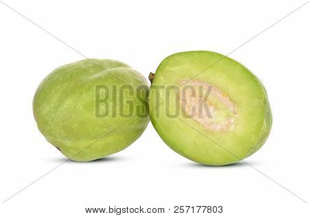 A Chebulic Myrobalans  Isolated On White Background