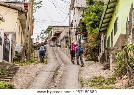 Copan Town, Copan, Honduras. February 2018. A Typical View In Copan Town In Honduras