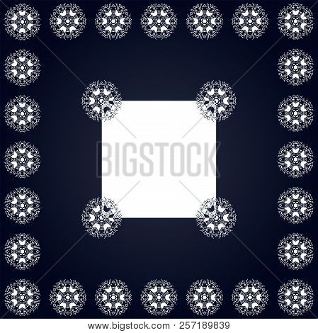 Beautiful Vintage Circular Pattern Of Indian, Floral Round
