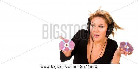 Woman Listening Music