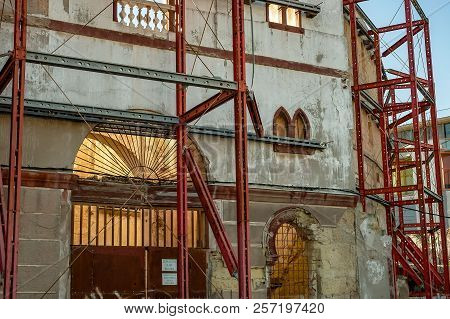 Cartagena, Spain - Feb. 09 2017   Bull Ring Undergoes Repairs