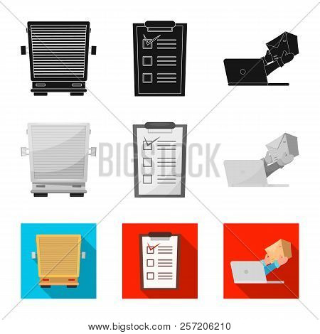 Isolated Object Of Goods And Cargo Logo. Collection Of Goods And Warehouse Stock Vector Illustration