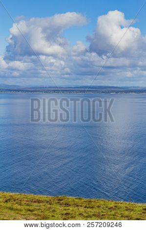 Galway Bay With Clouds Reflection