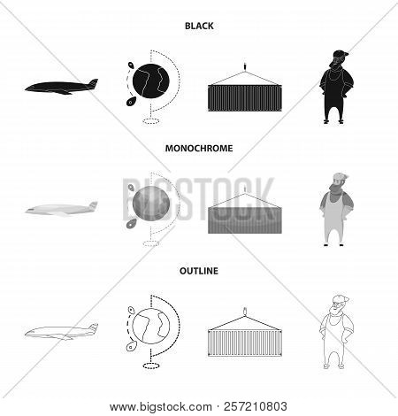Vector Illustration Of Goods And Cargo Icon. Set Of Goods And Warehouse Stock Vector Illustration.