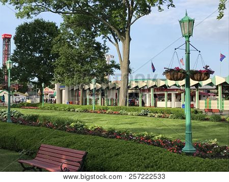 Rye, Ny - Jun 3: Playland Park In Rye, New York, As Seen On Jun 3, 2018. The Park Was Built In 1928.
