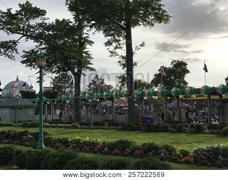 Rye, Ny - Jun 3: Playland Park In Rye, New York, As Seen On Jun 3, 2018. The Park Was Built In 1928.